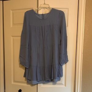 Altar'd State Blue Relaxed Tunic Dress